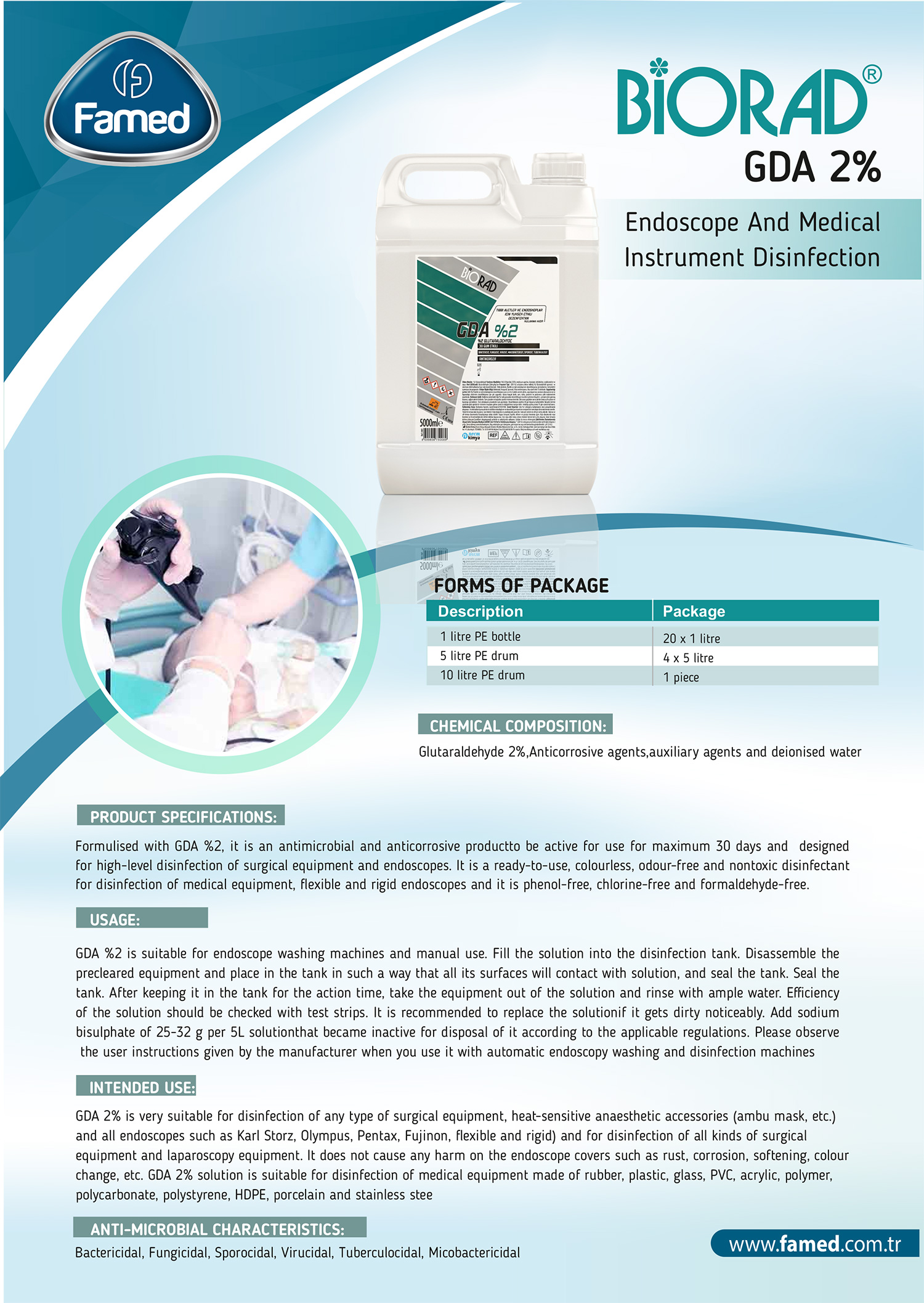 GDA %2 Endoscope And Medical Instrument Disinfection