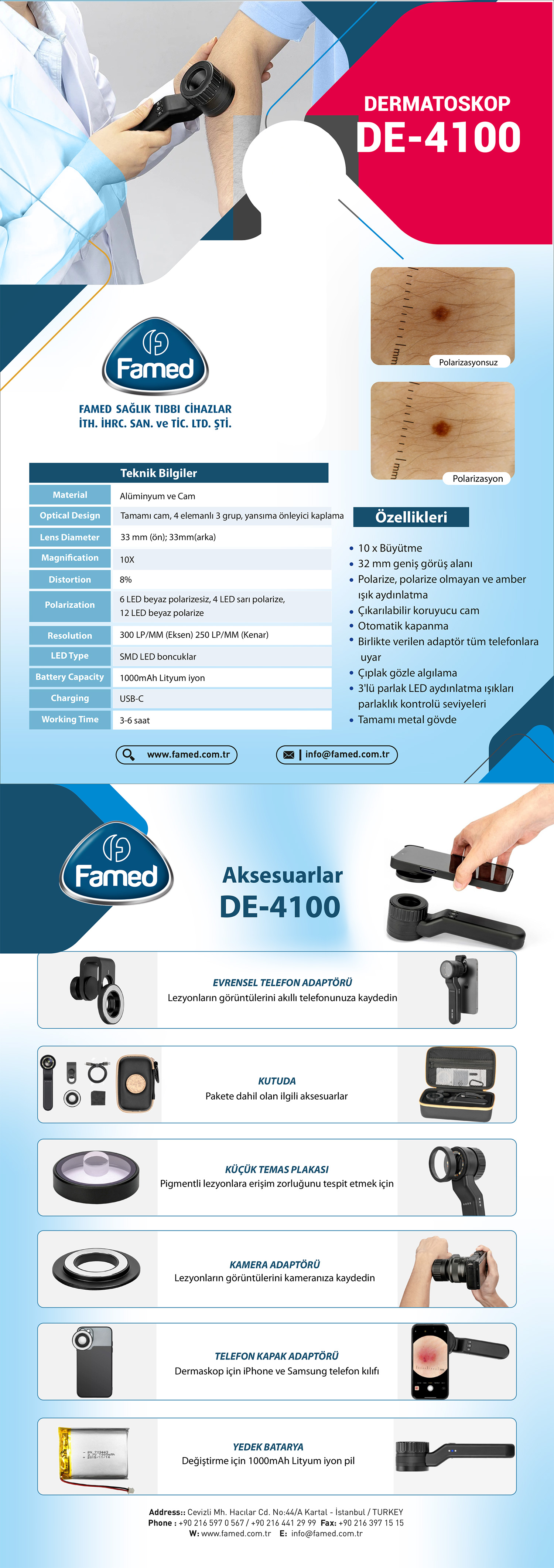 El Dermatoskop DE-4100