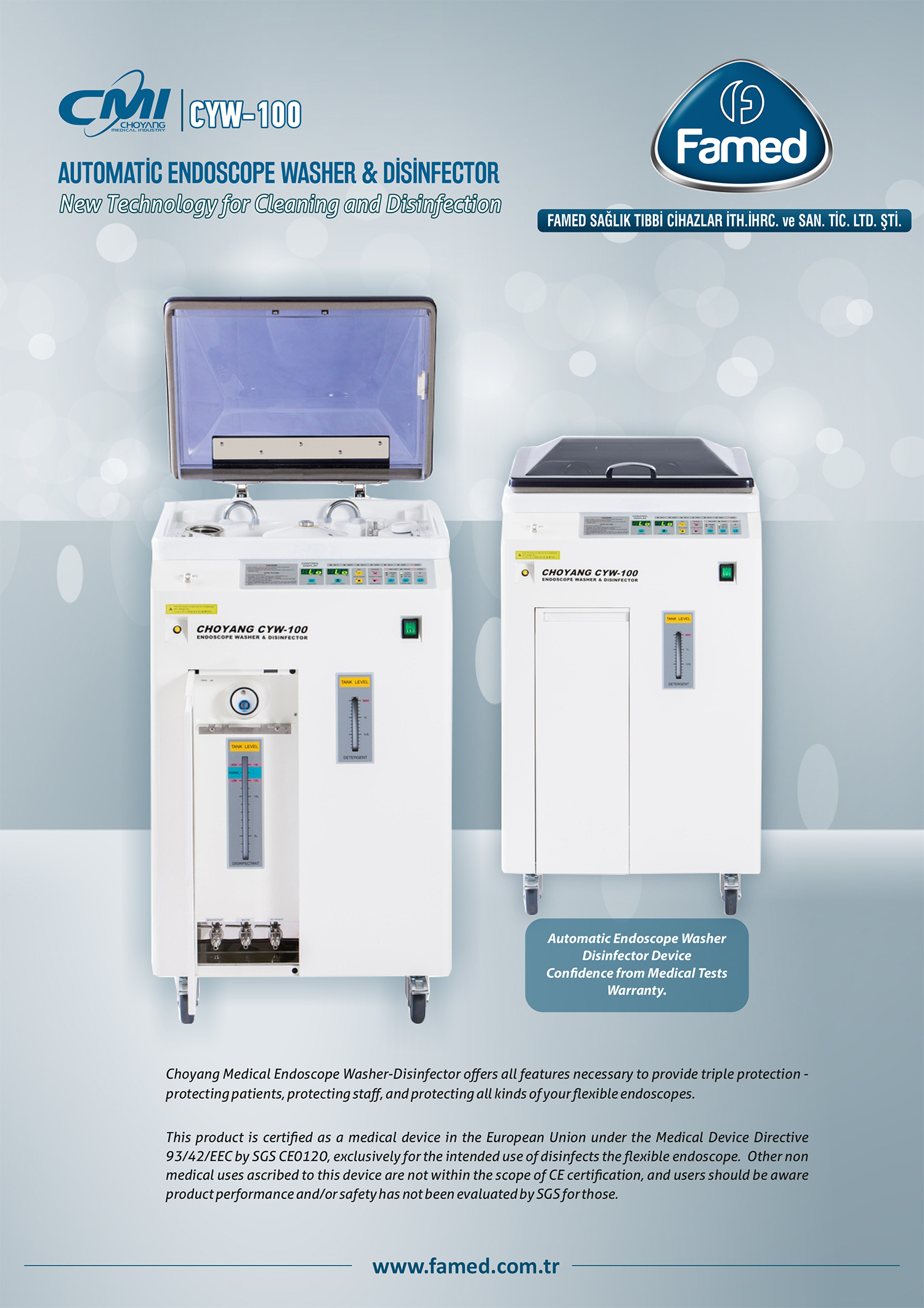 Endoscope Washer & Disinfector: CYW-100