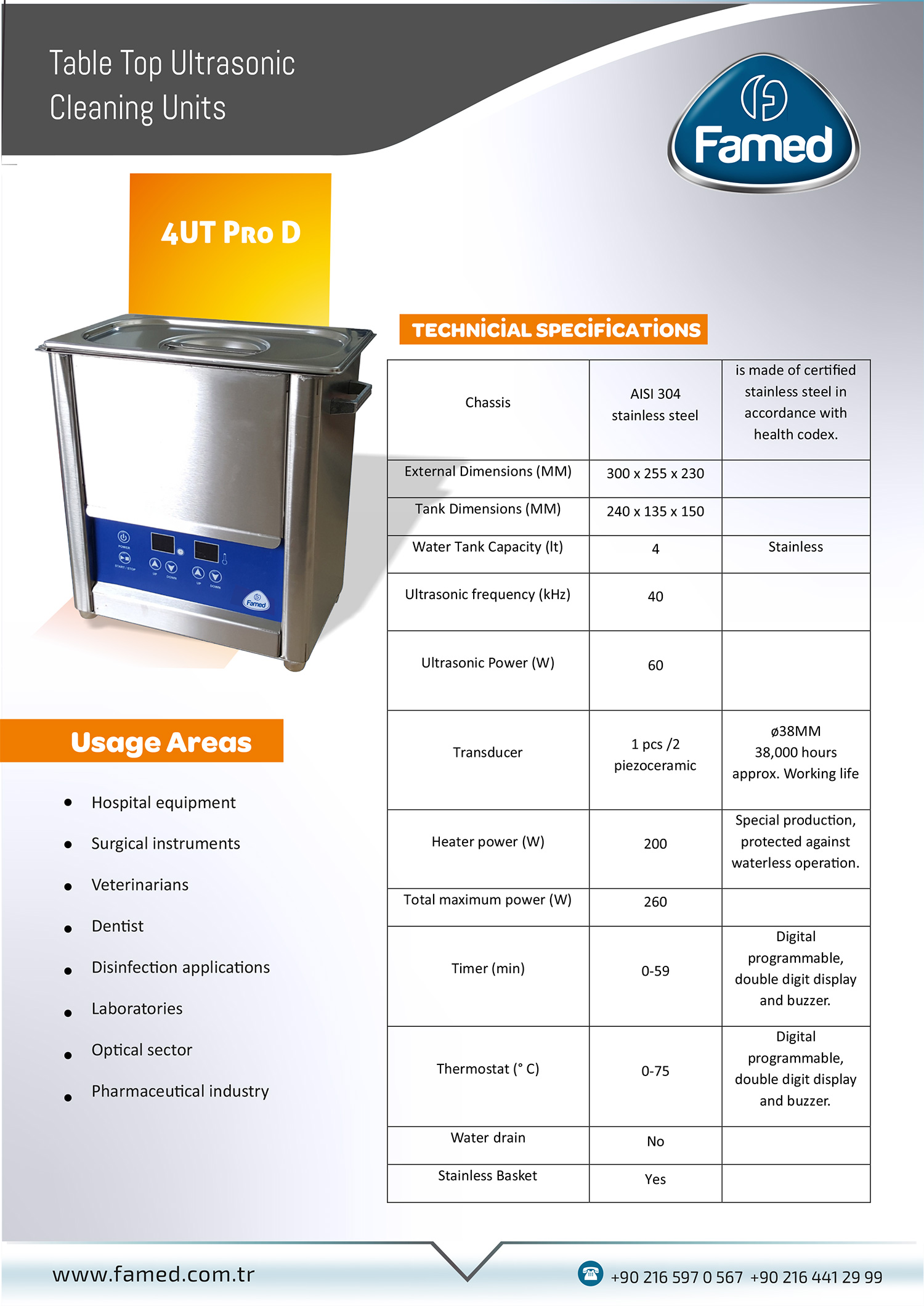 4 UT Pro Digital 4 Liters