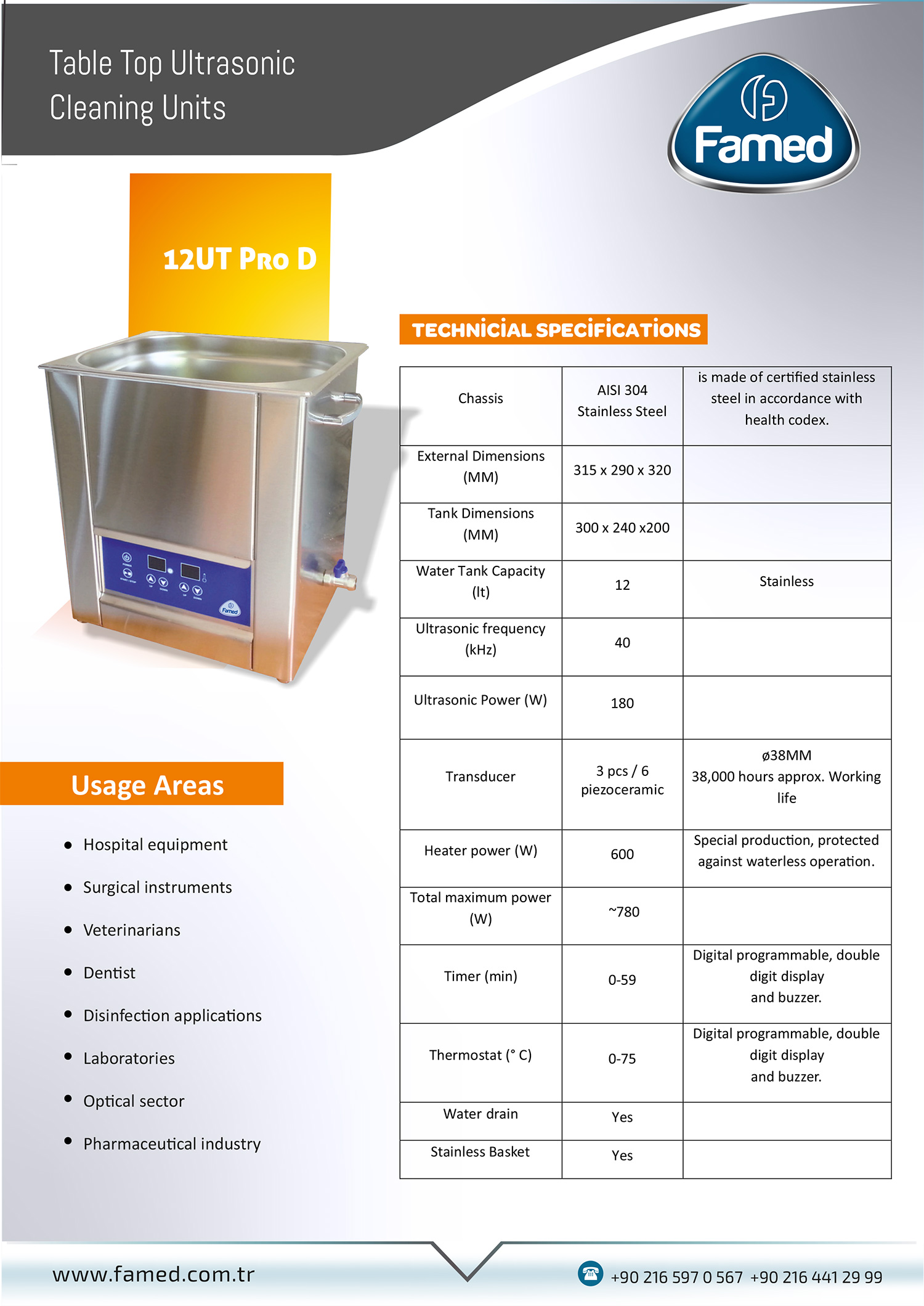 12 UT Pro Digital 12 Liters