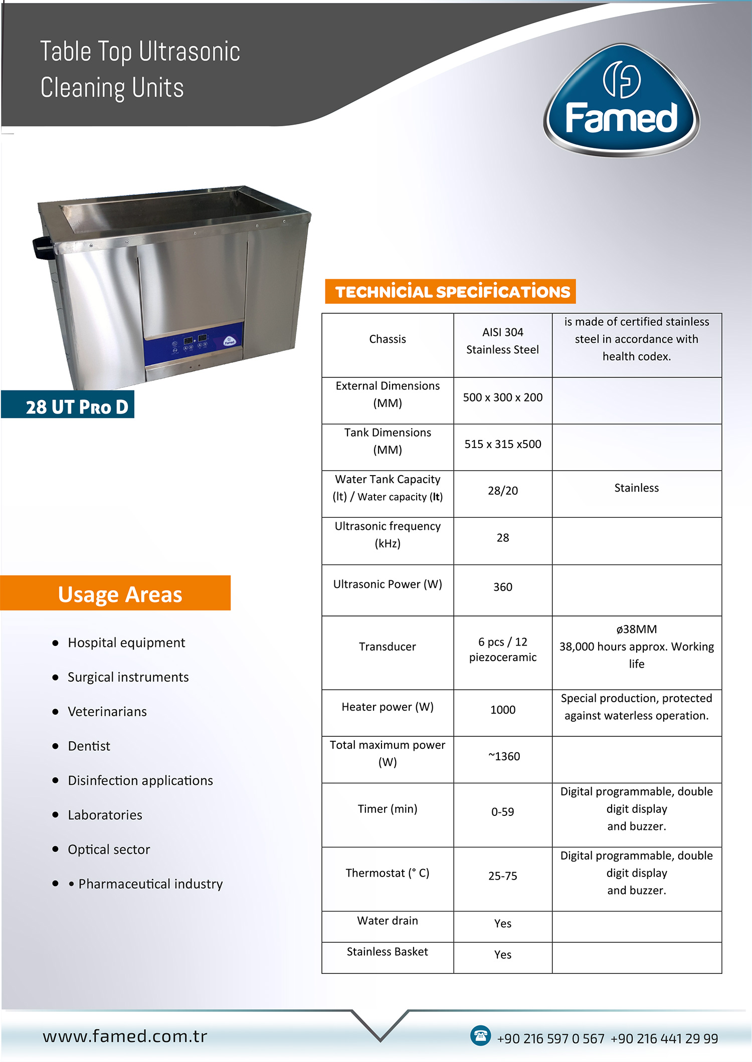 28 UT Pro Digital 28 Liters