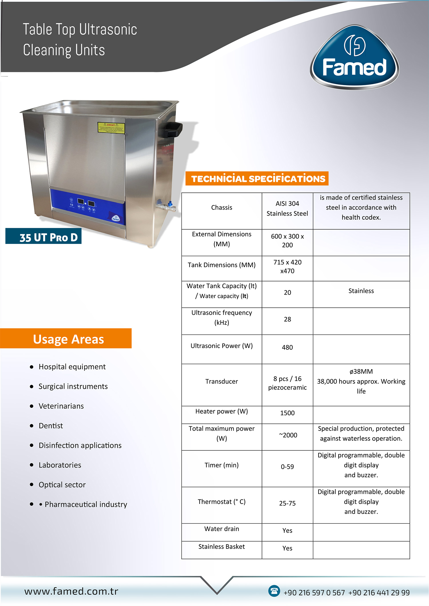 36 UT Pro Digital 35 Liters