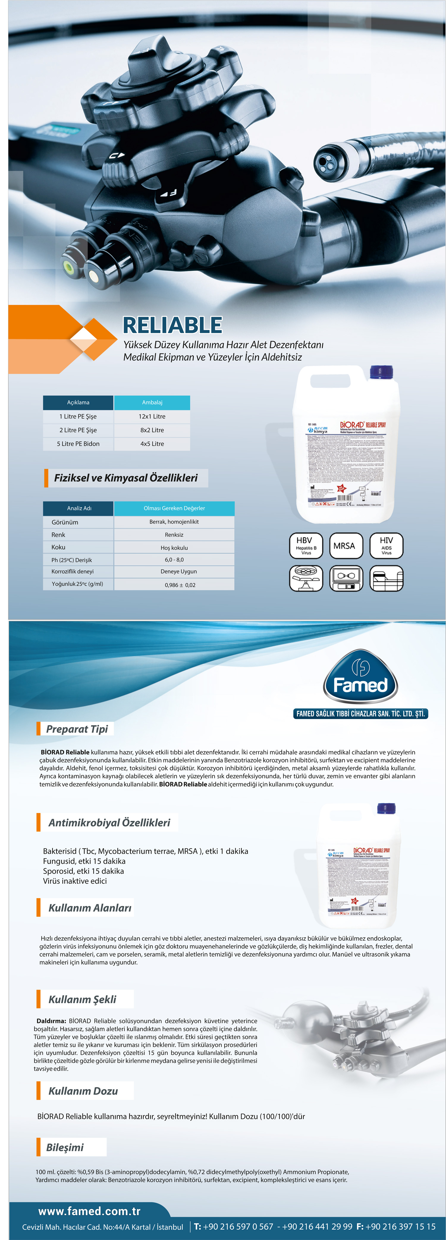 Aldehyde-Free High Level Disinfectant