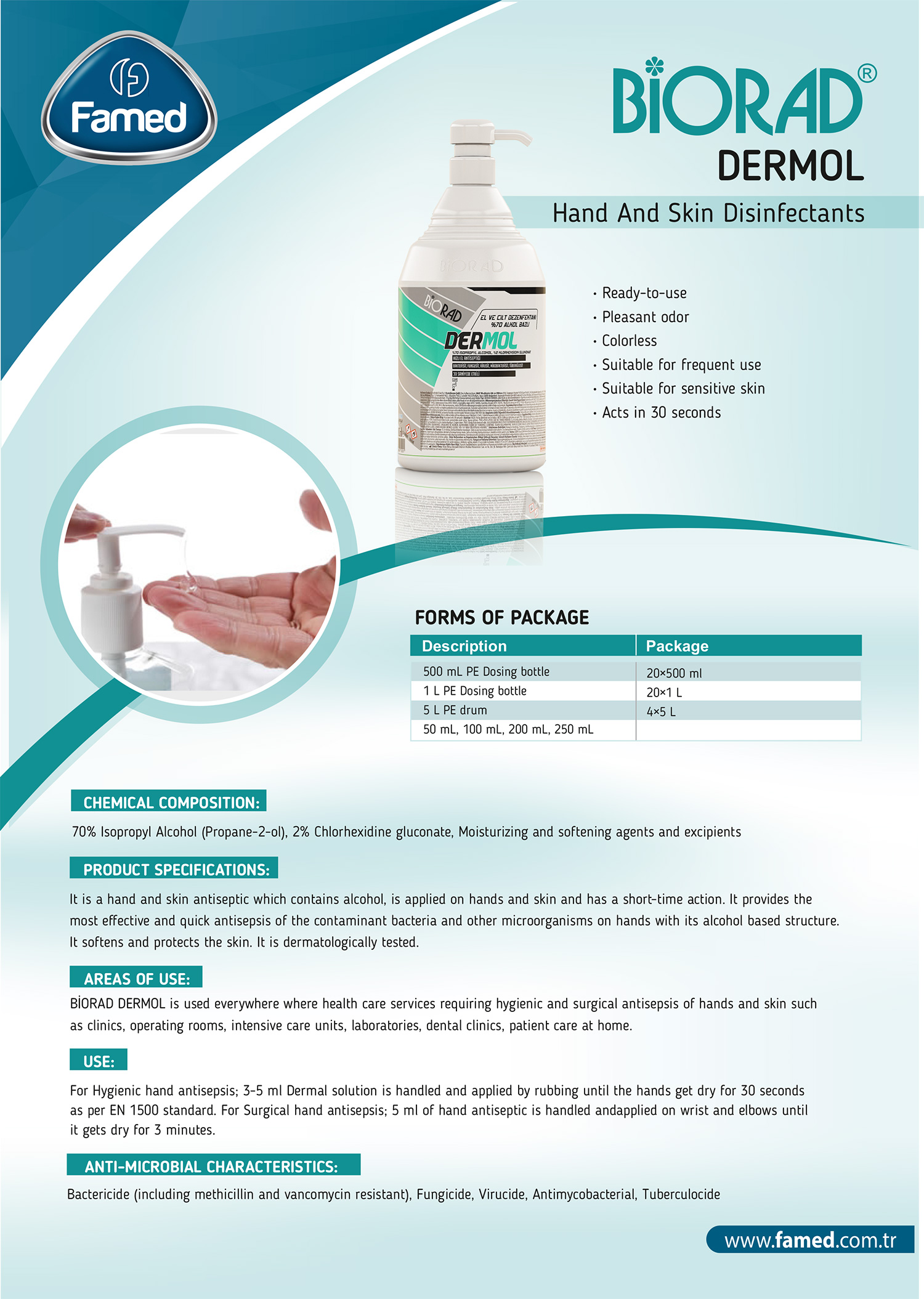 Dermol Hand And Skin Disinfectants