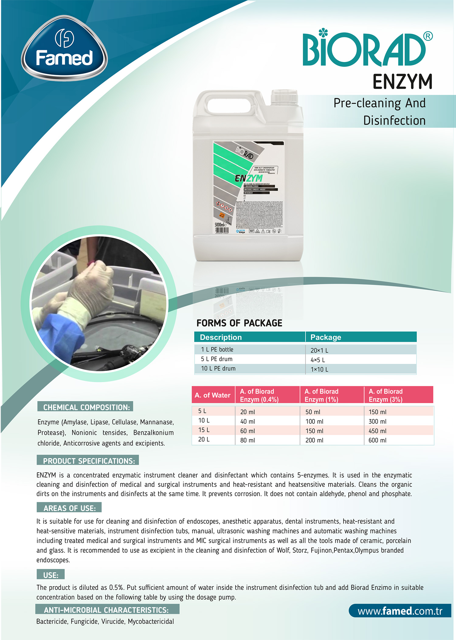 Enzym Pre-cleaning And Disinfection