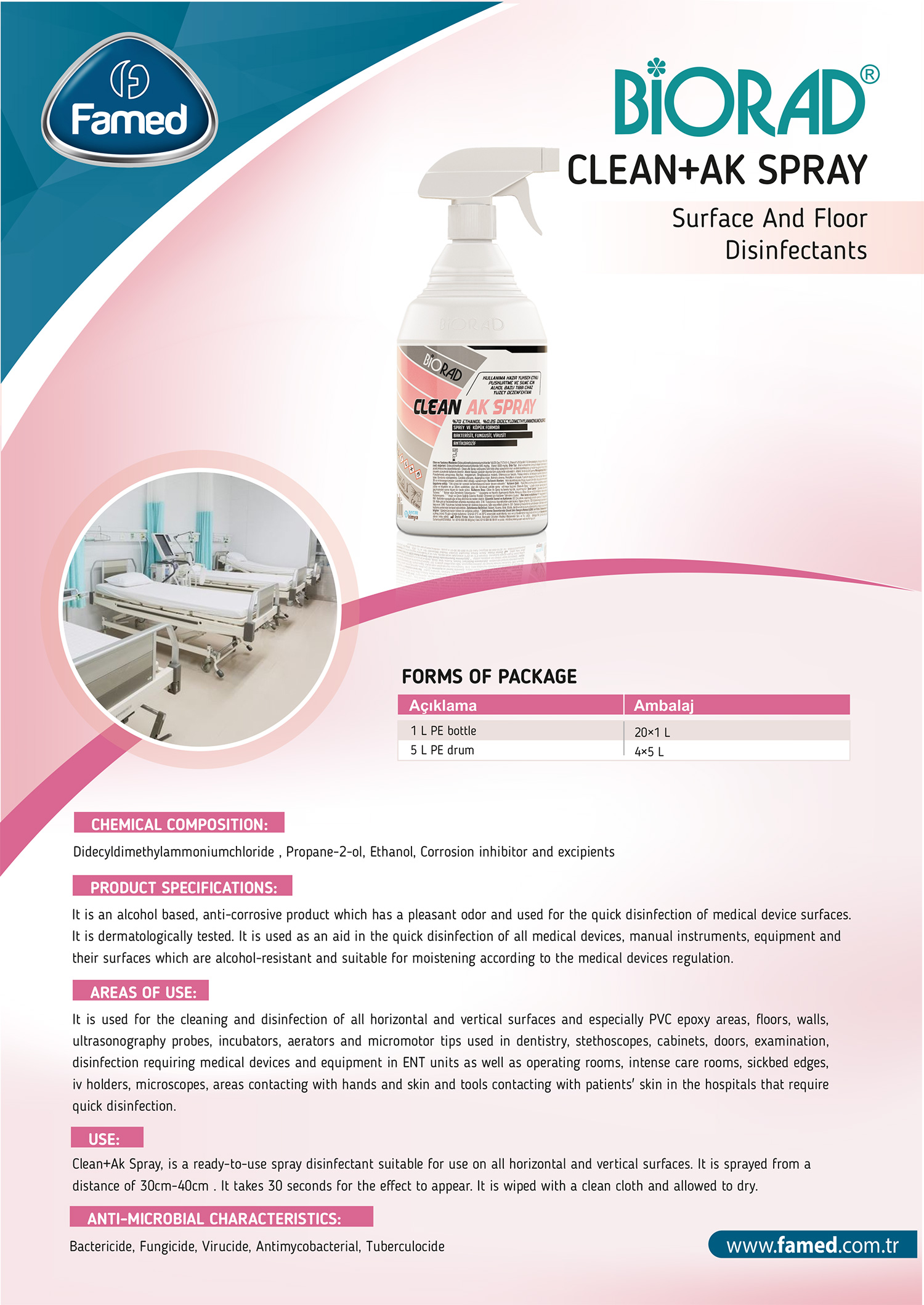 Clean AK Spray Surface And Floor Disinfectants