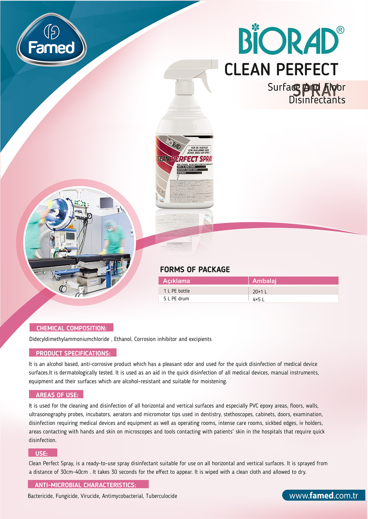 Clean Perfect Spray Surface And Floor Disinfectants