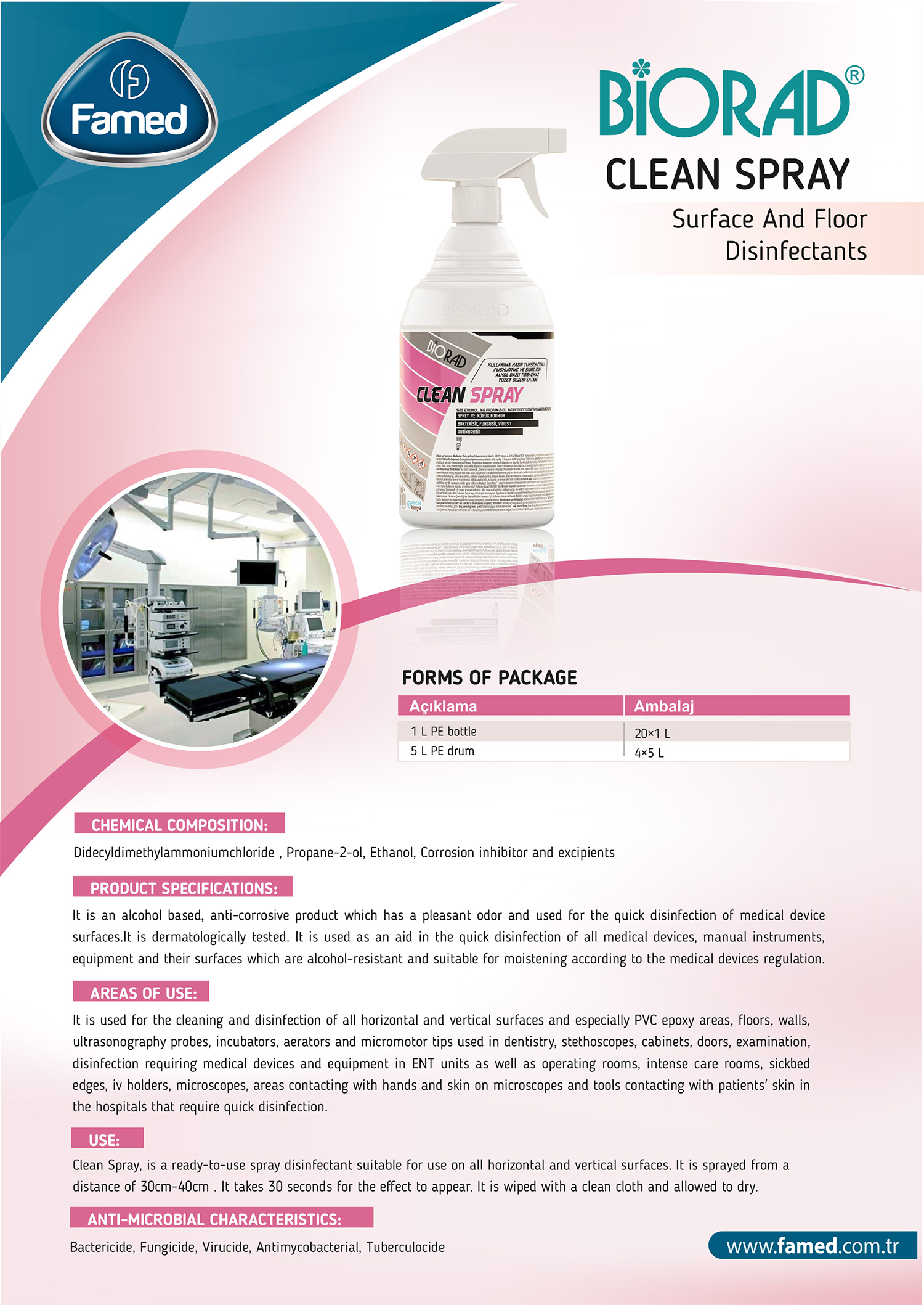 Clean Spray Surface And Floor Disinfectants