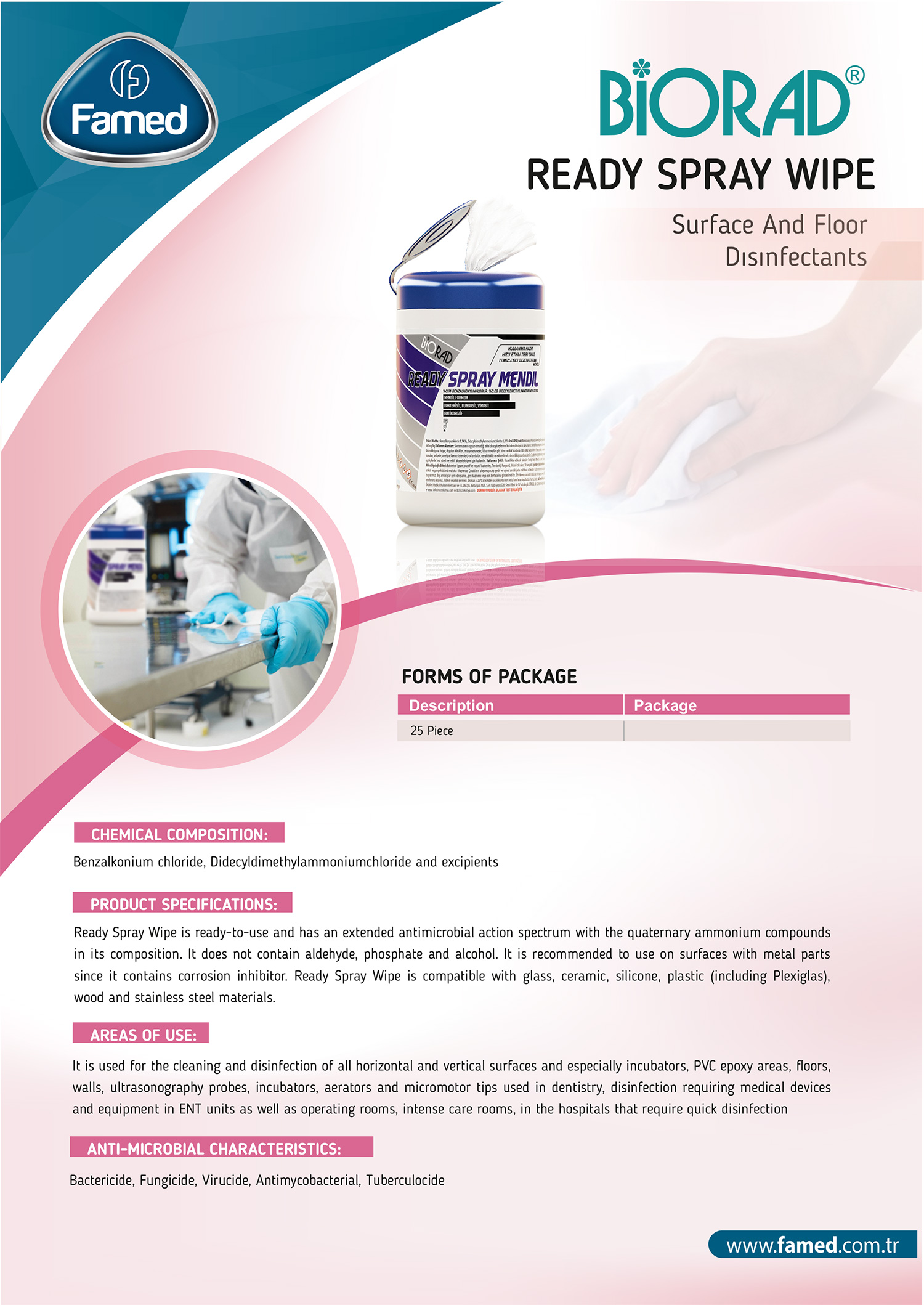 Ready Spray Wipe Surface And Floor Disinfectants