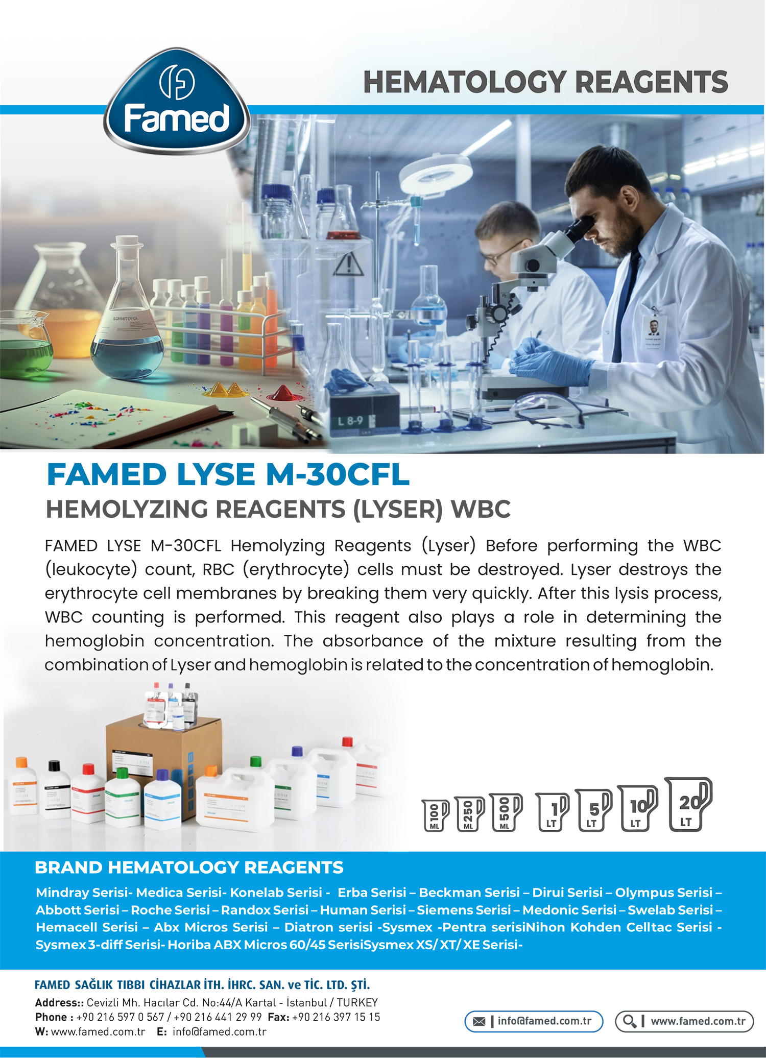 Lyse M-30CFL Hemolyzing Reagents