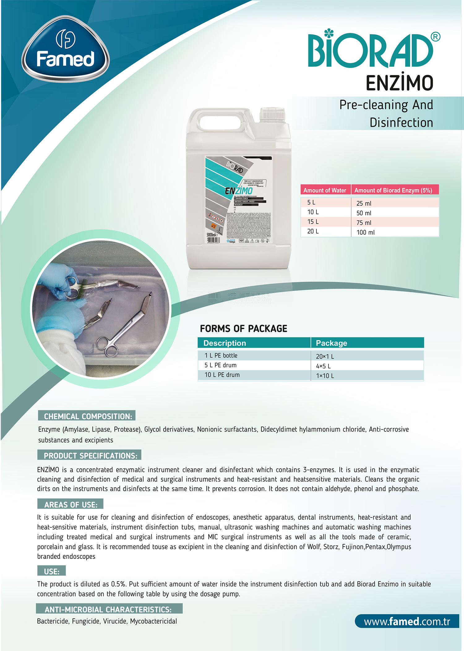 Enzimo Pre-cleaning And Disinfection