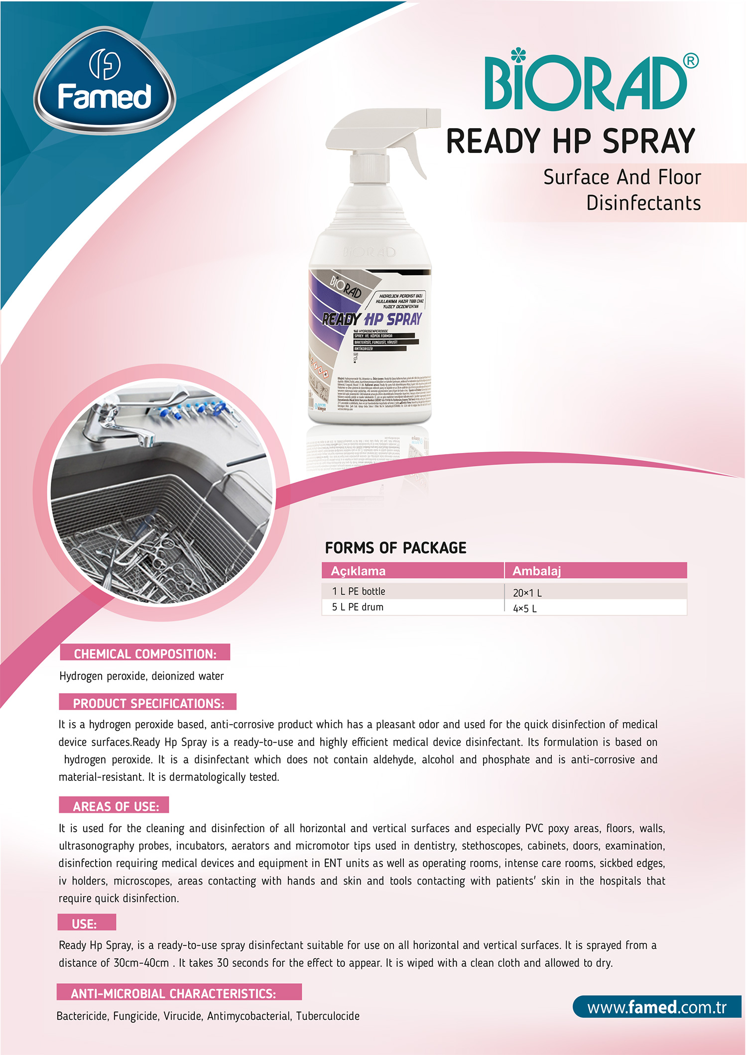 Ready HP Spray Surface And Floor Disinfectants